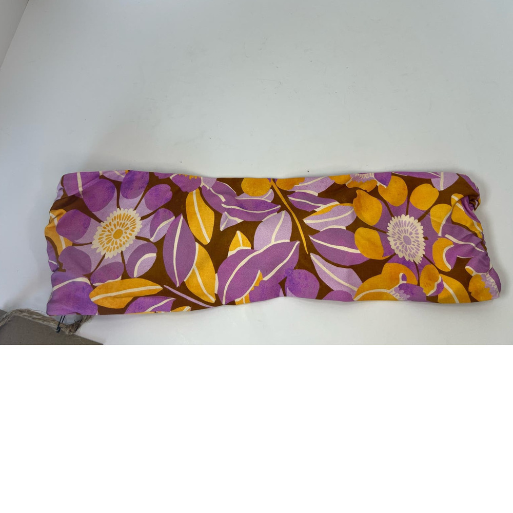 1Fox Stone Swim LeLe Bikini Top, Bandeau, Retro Bloom, Pink/Orange, size Medium - Picture 6 of 15